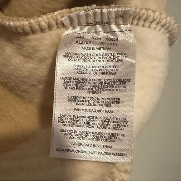 Columbia Women's West Bend Shirt Jacket Shacket Button Sherpa Fleece Plaid M Tan - Picture 7 of 9